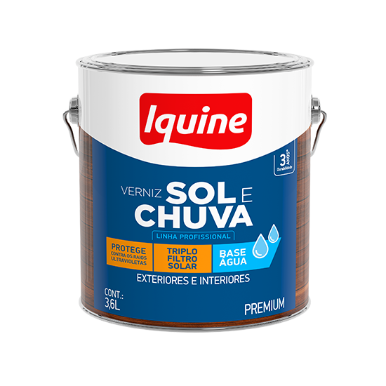 Verniz Sol e Chuva Base Água